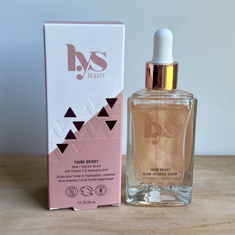 LYS Beauty: Think Bright Glow & Hydrate Serum, New in Box, Full Size 1 fl oz.